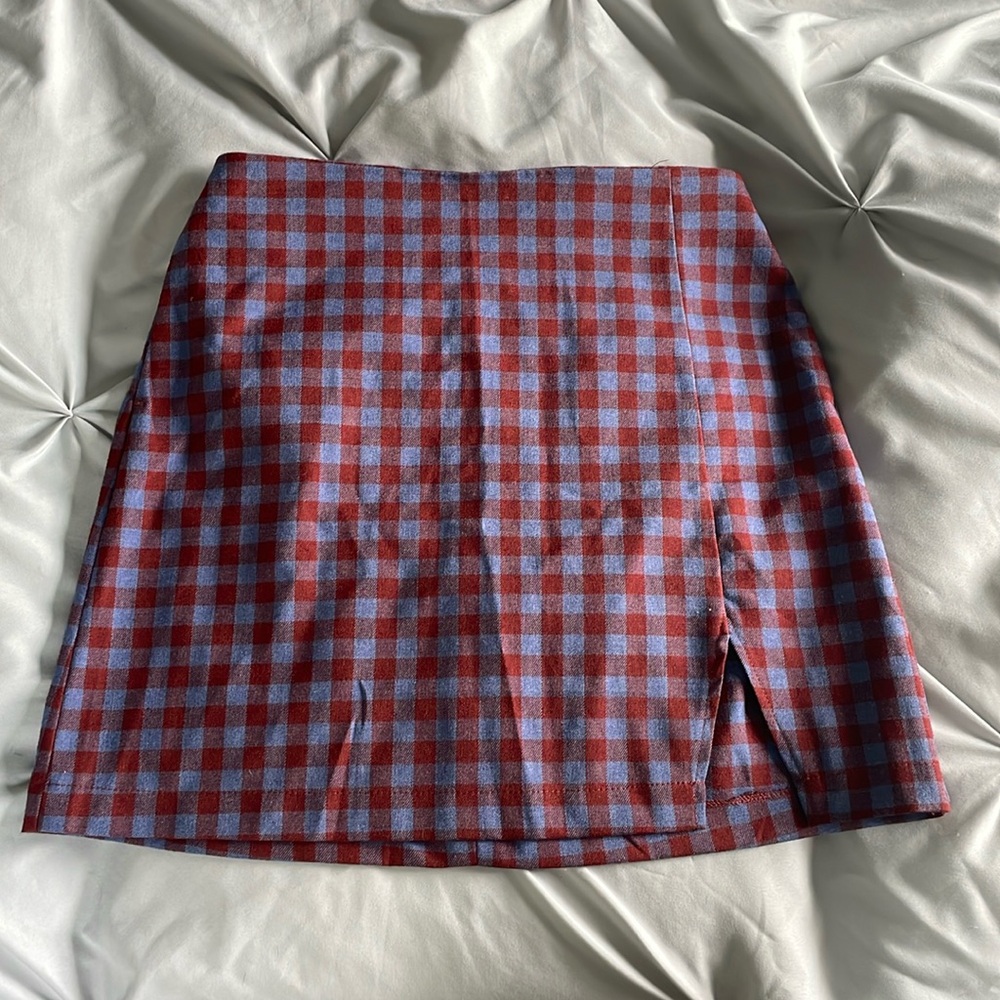 Gingham skirt